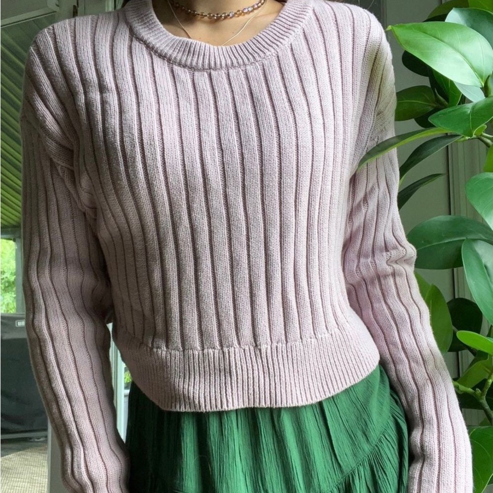 L. A. Hearts Pacsun Pink Knit Sweater Size Medium